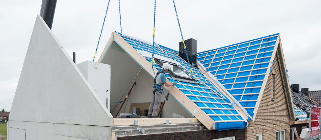 VolkerWessels MorgenWonen, dak plaatsing