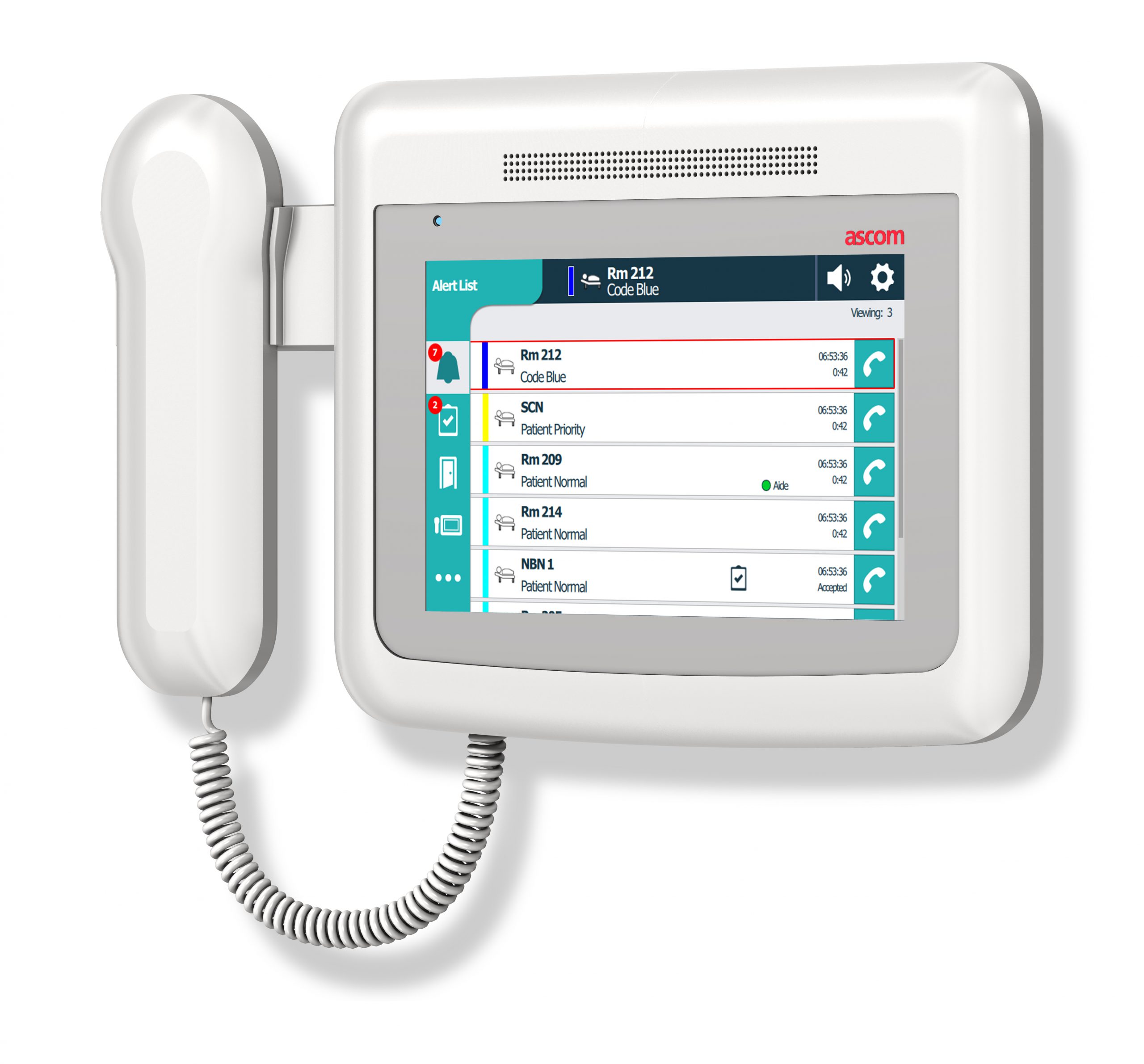 Ascom Telligence 5.0 ziekenhuistelefoon